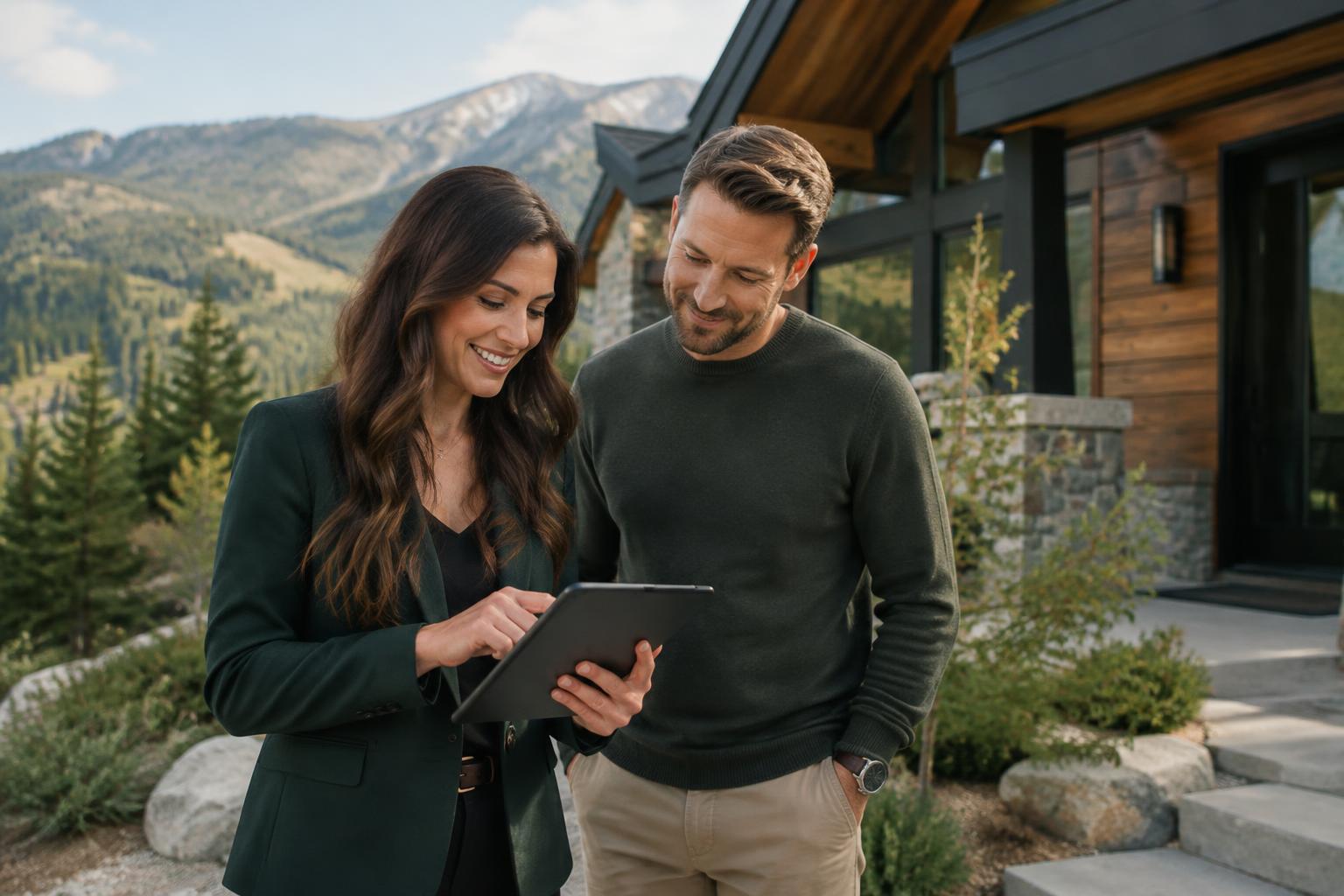A property review at a Utah mountain home