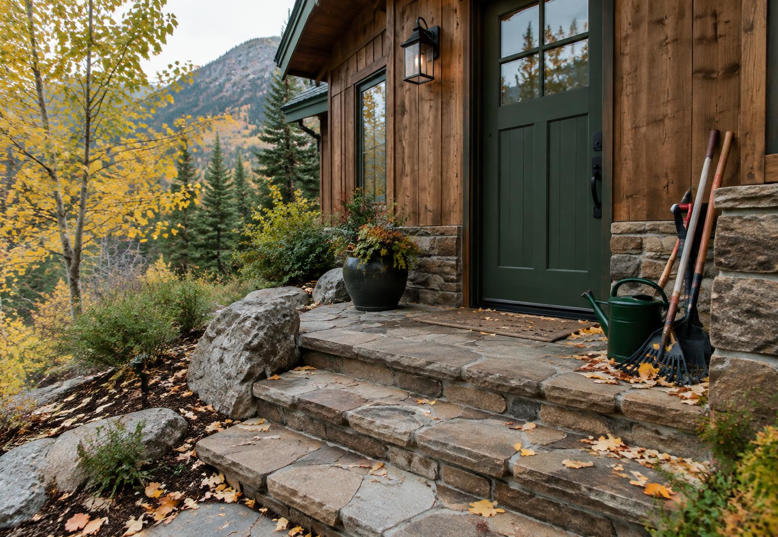 Seasonal property care at a Utah mountain home